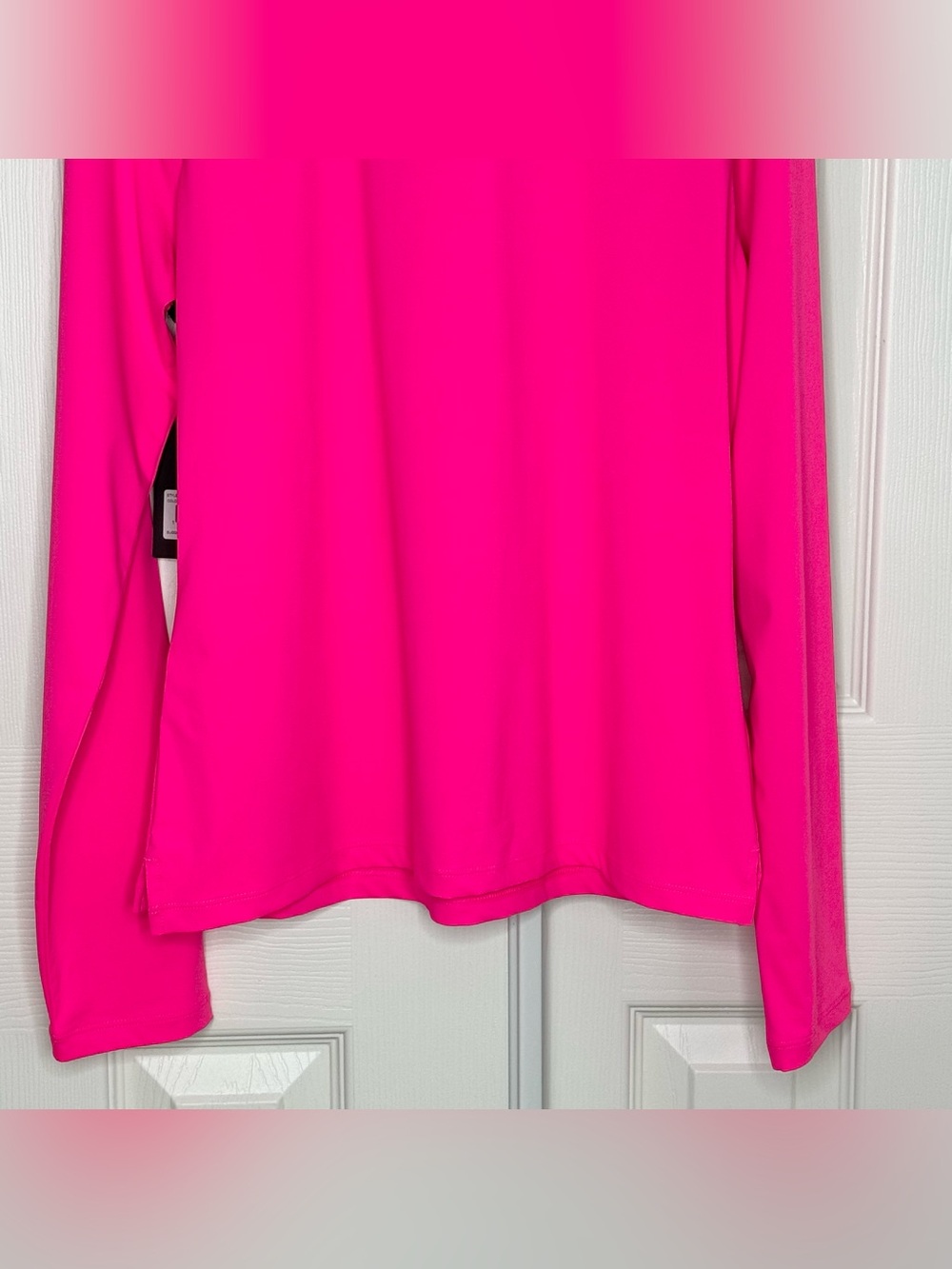 G/FORE Womens Silky Tech Nylon Zip Long Sleeve Golf Polo Size M New - Picture 8 of 15